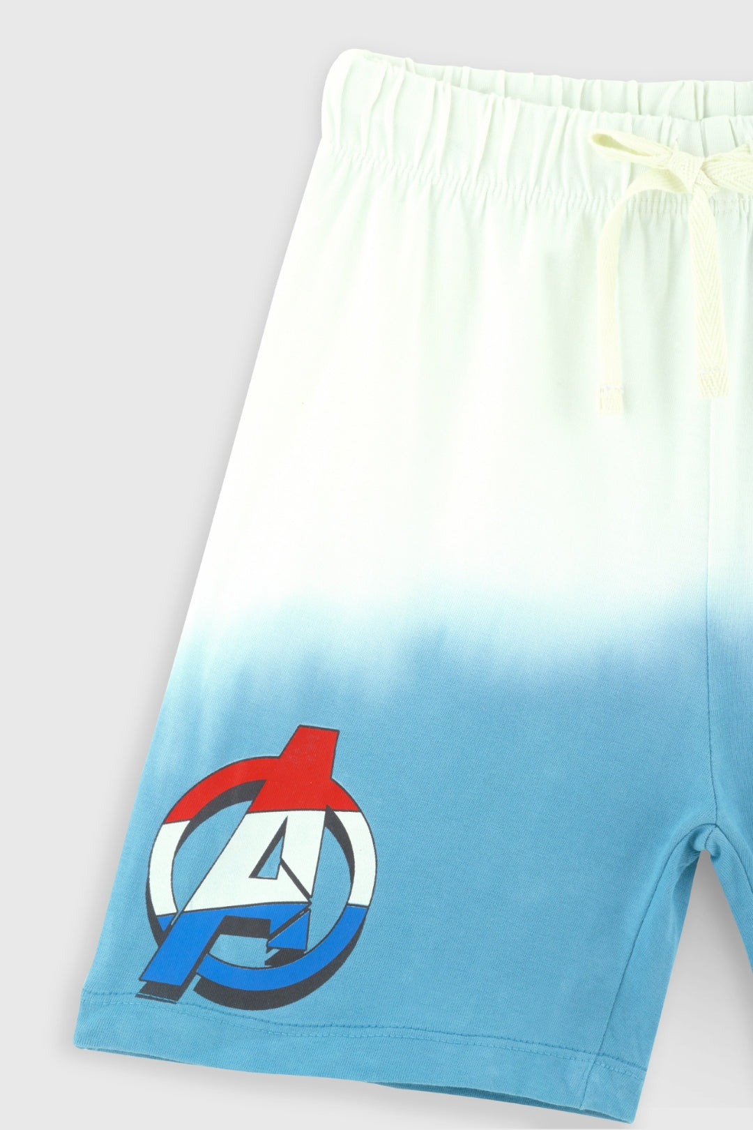 captain america trendy shorts co-ord for boys