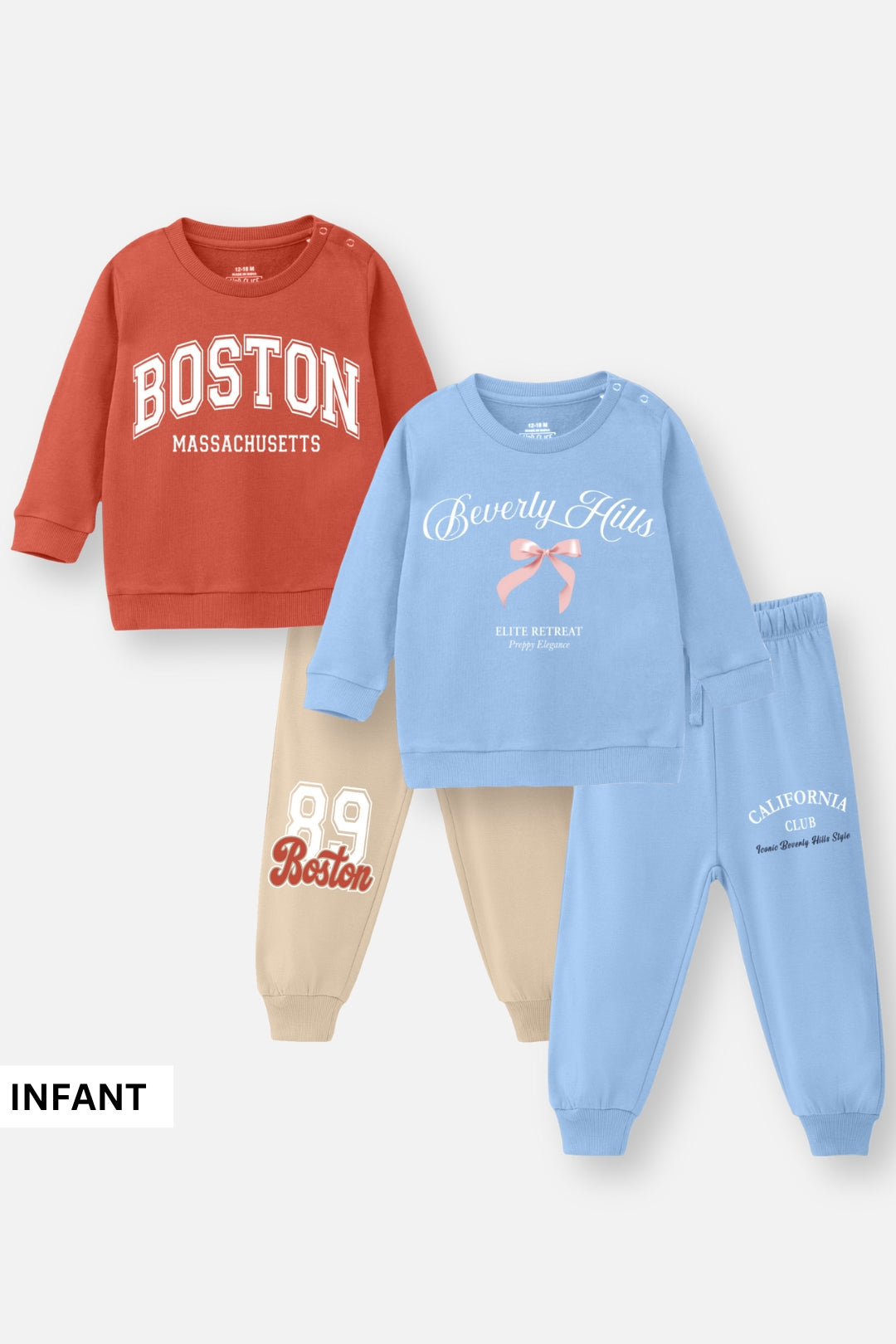 Boston and Beverly Hills Co-Ord Set Pack Of 2