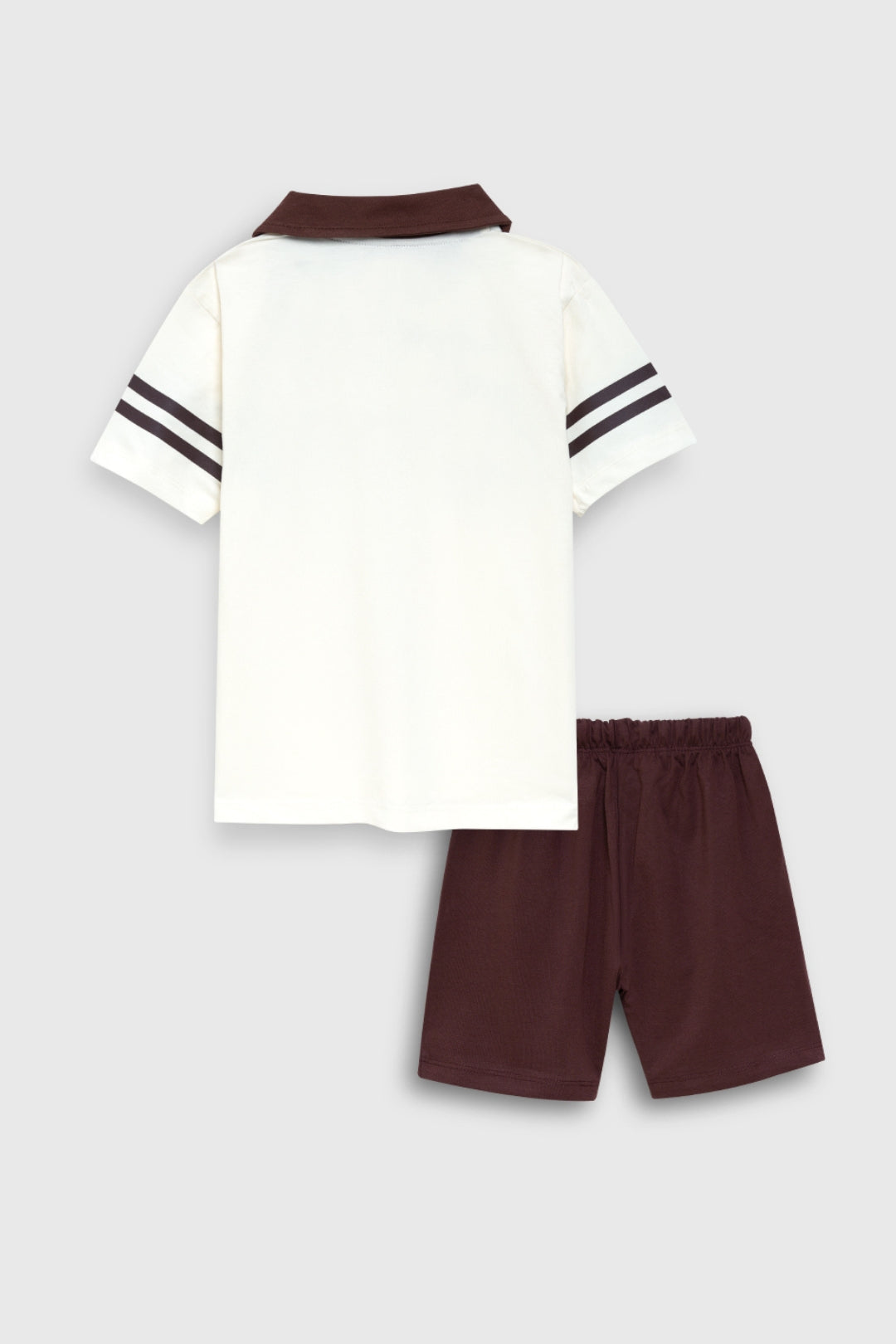 harry potter printed polo shorts set for boys