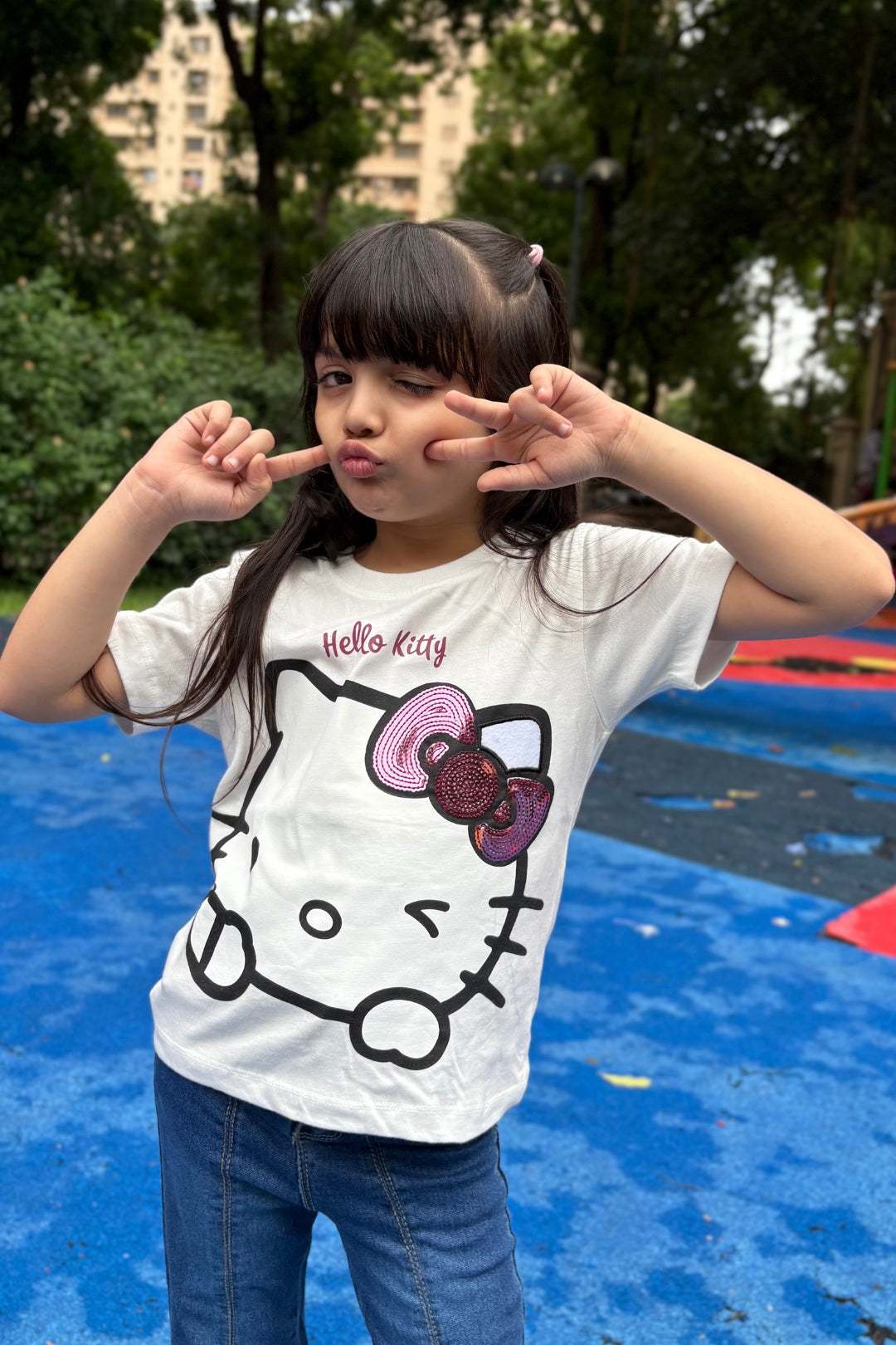 Hello Kitty Sequin Bow T-Shirt