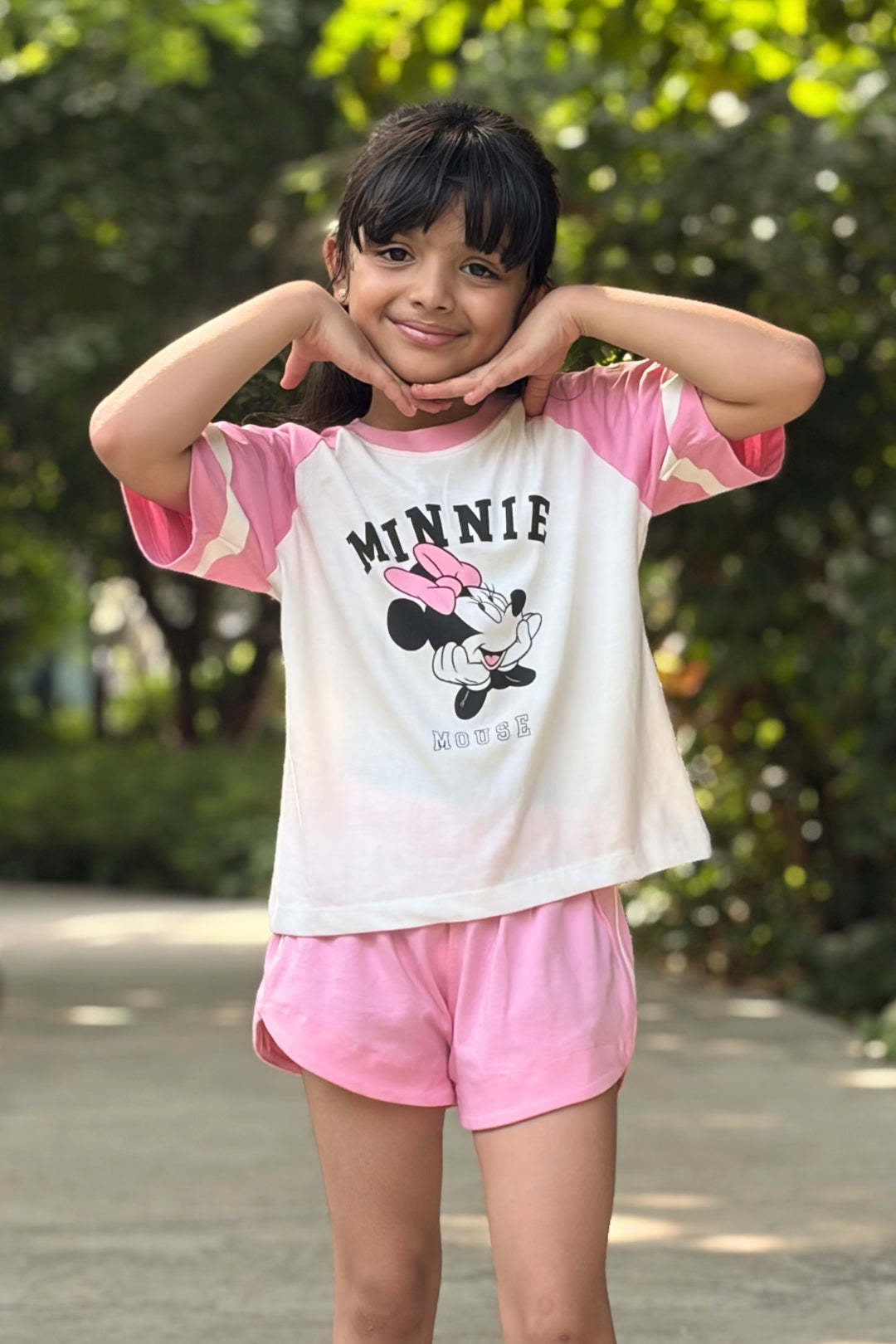 Minnie Varsity Shorts Set