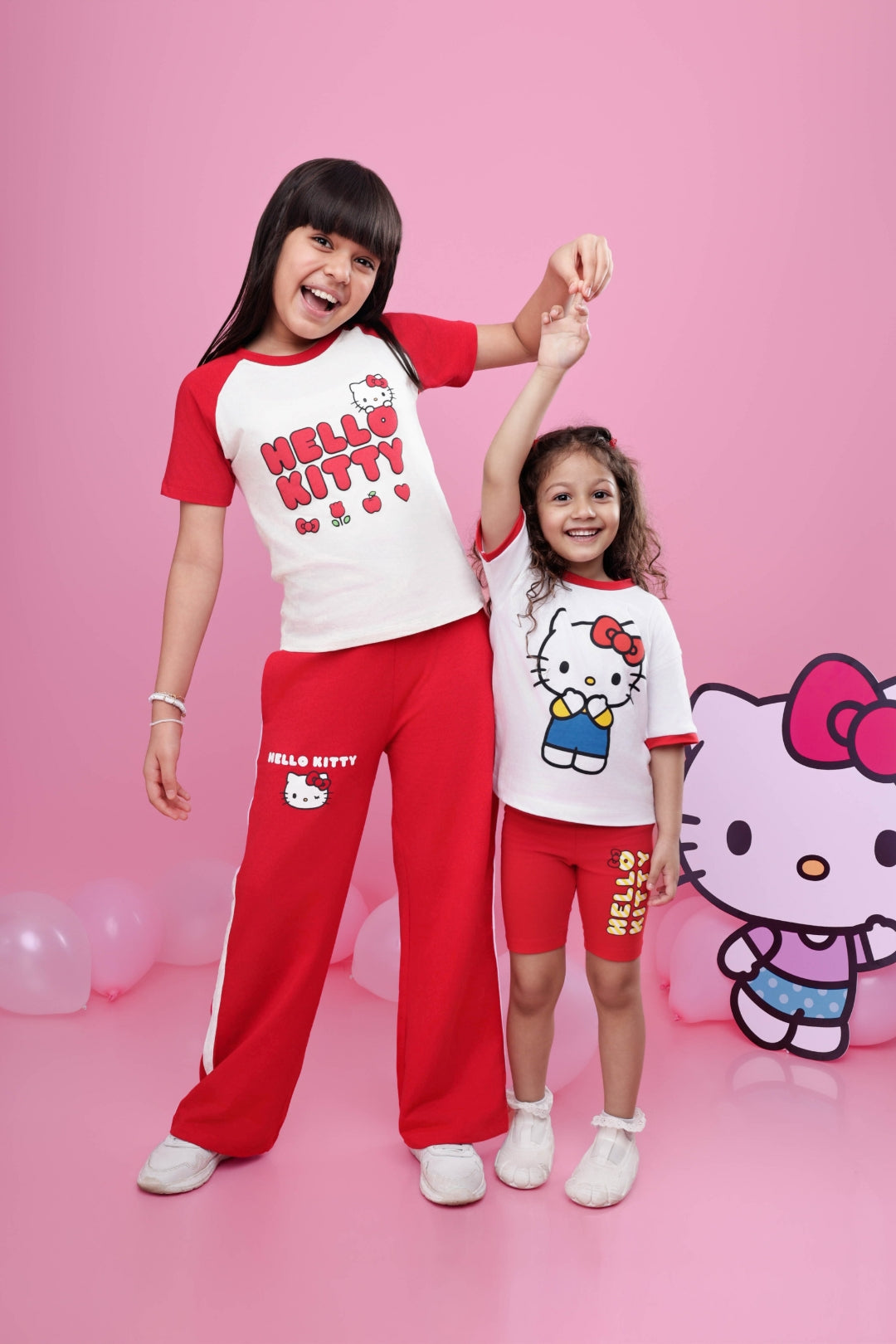 hello kitty casual co-ord set for girls