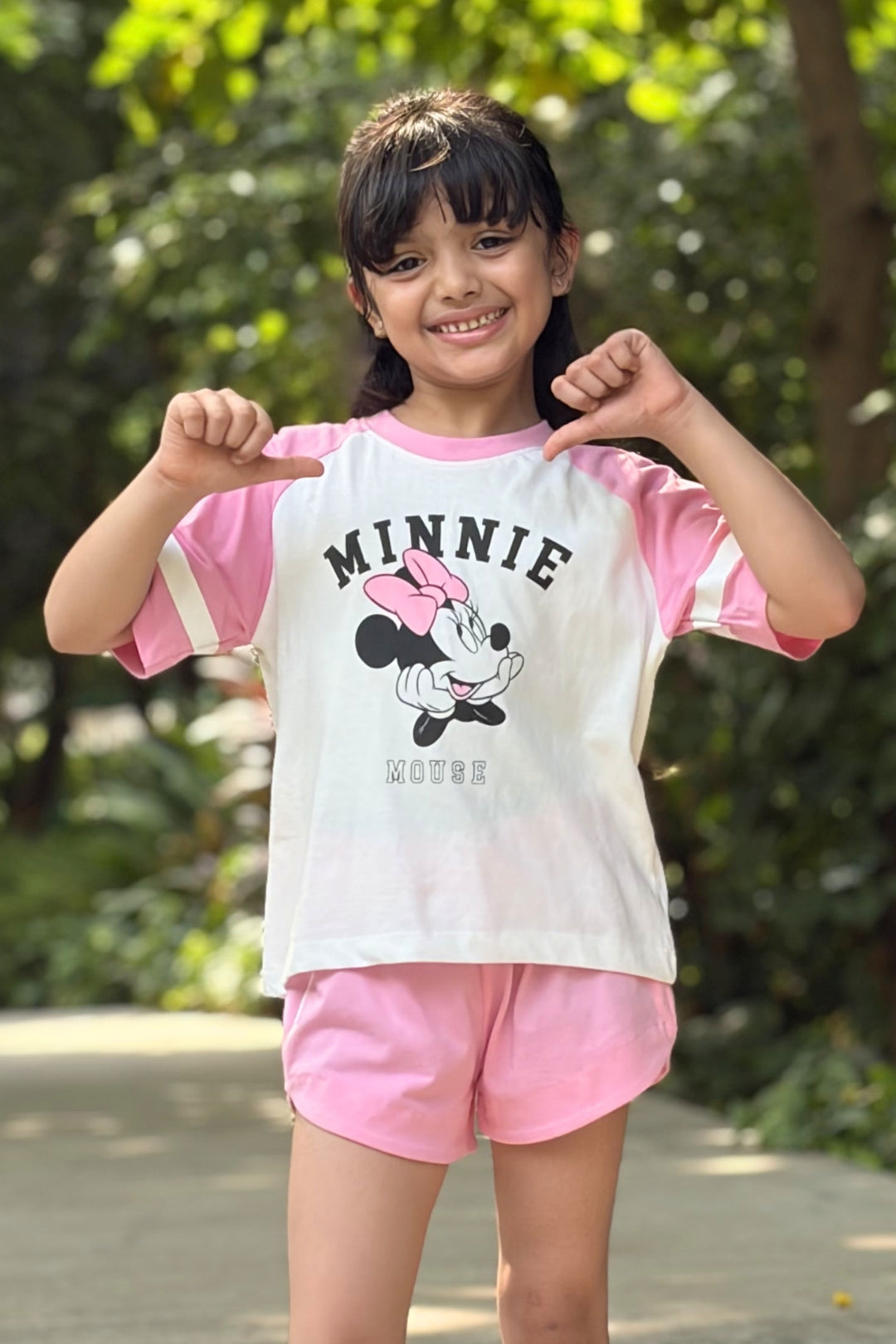 Minnie Varsity Shorts Set
