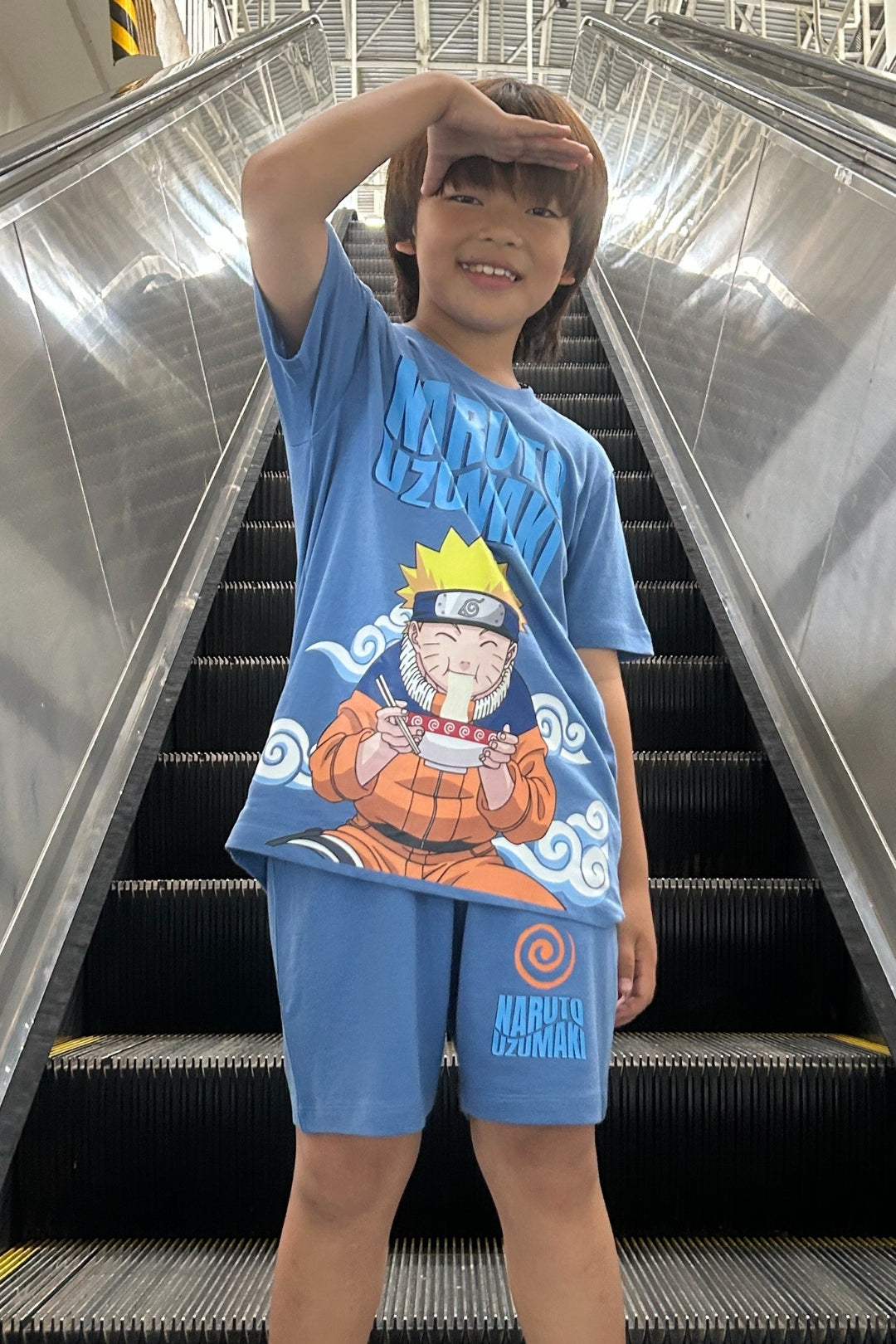 naruto uzumaki everyday shorts set for boys