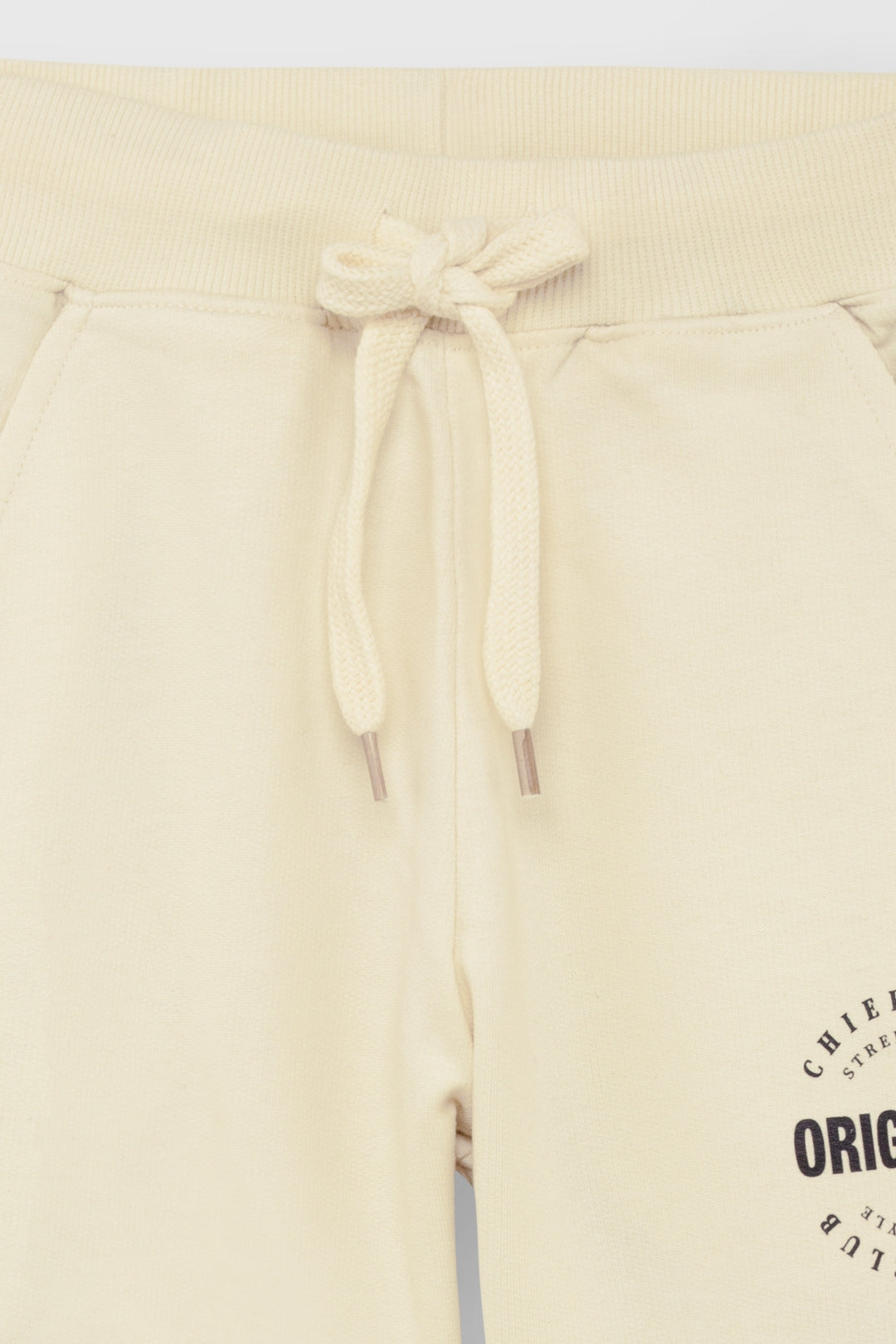 Beige Side Striped Originals Jogger