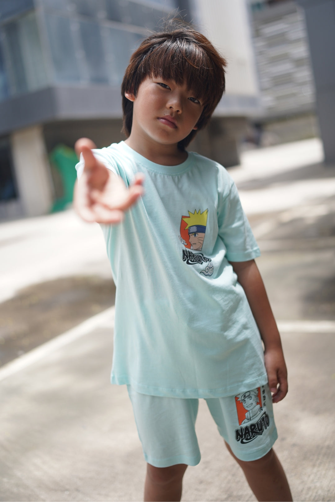 Naruto Classic Blue Short Set