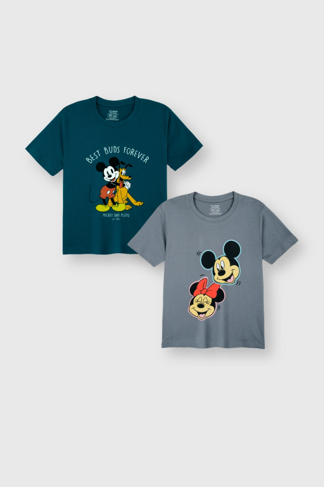 Mickey and Minnie Mouse T-Shirt Pack of 2