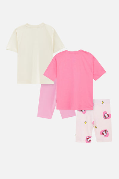 Pikachu and Hello Kitty Shorts Set Pack Of 2