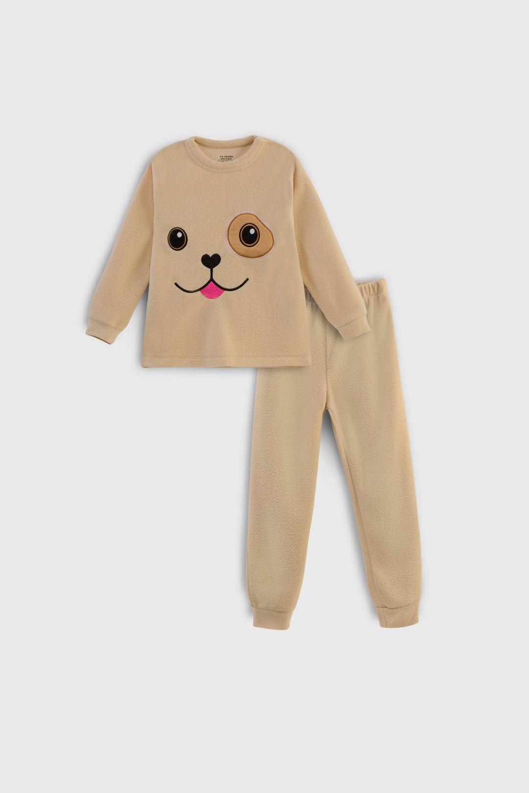 Puppy Beige Polar Fleece Set