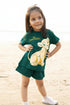 disney lion king printed shorts set for girls