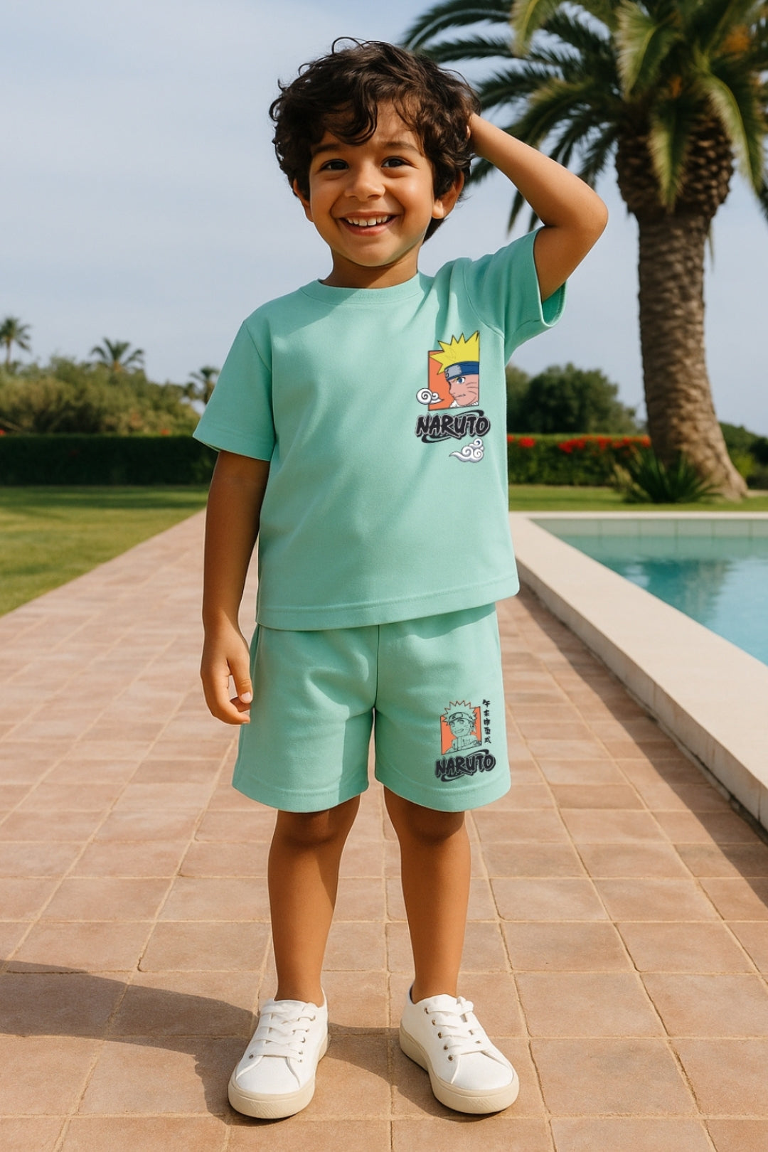 Naruto Classic Blue Short Set