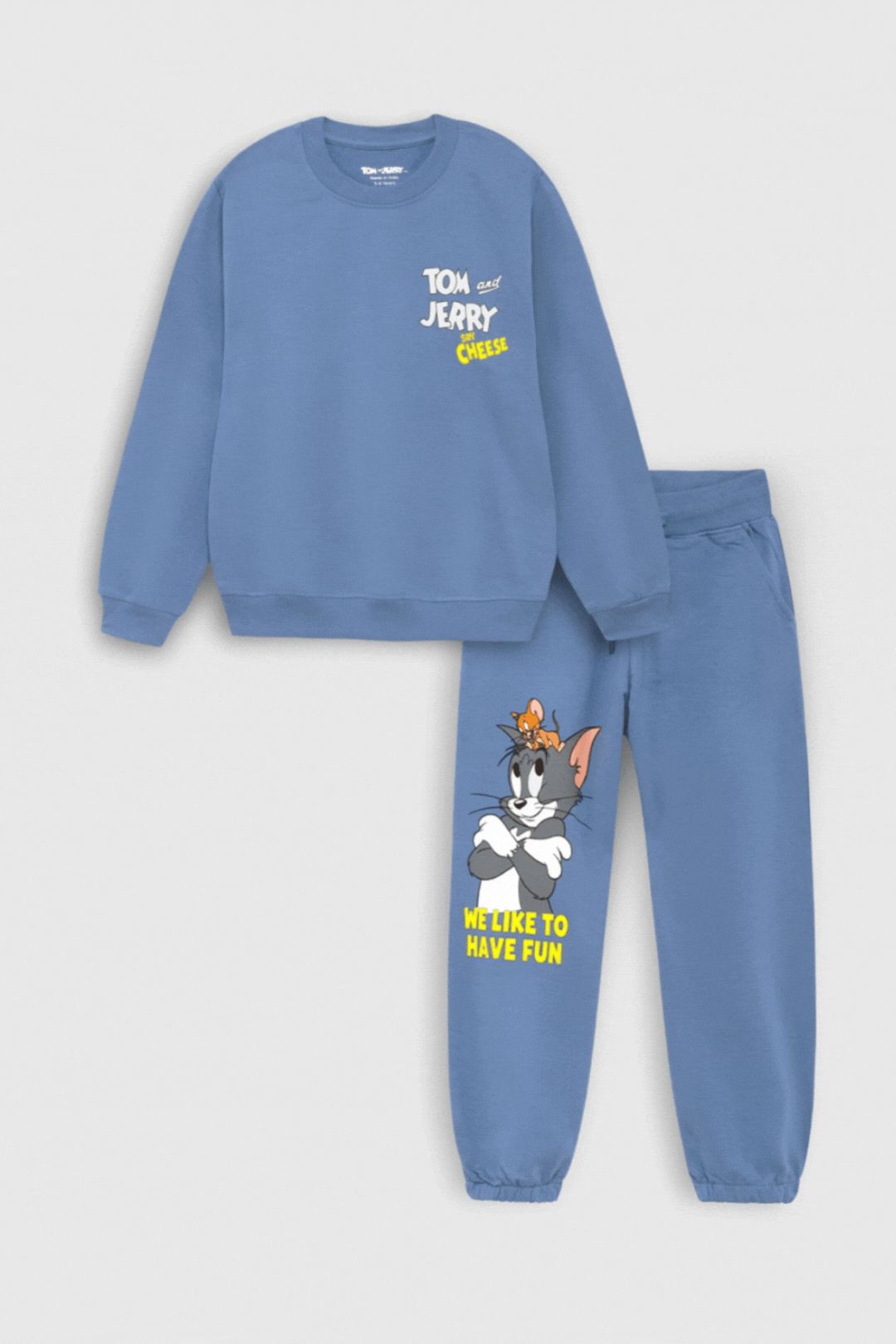 tom and jerry warm co-ord set for boys