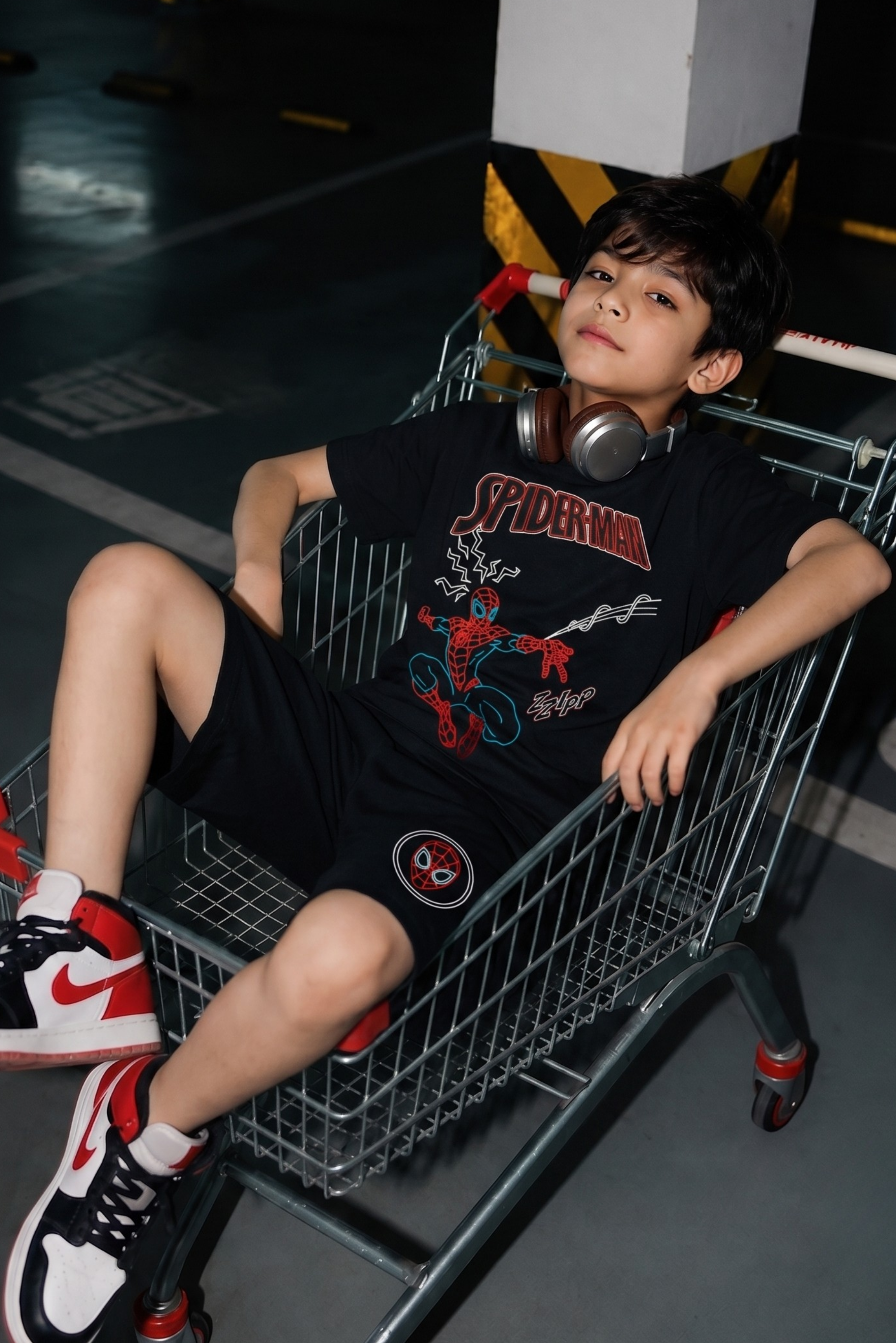 Spider Man Shorts Set