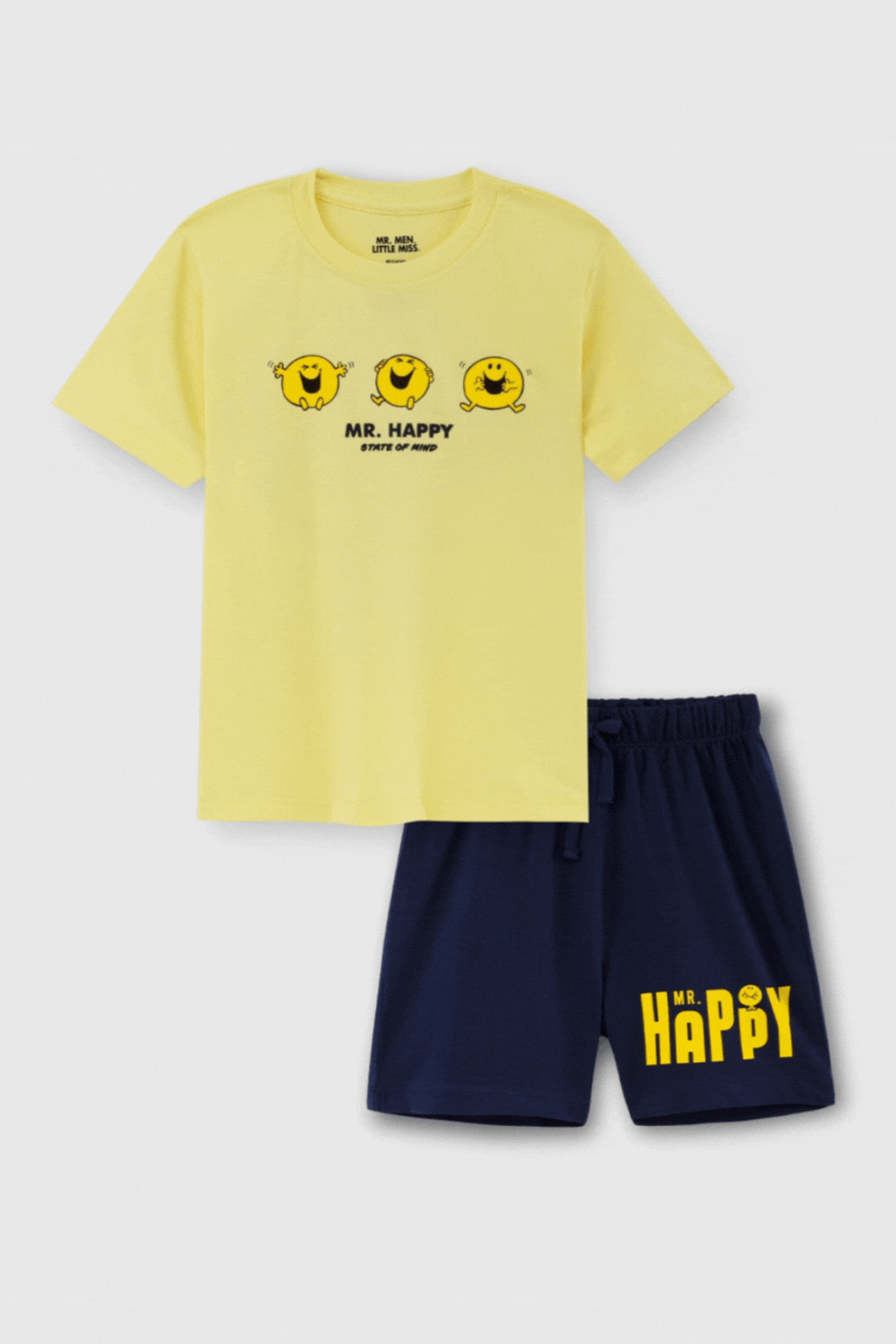 Mr Happy Shorts Set