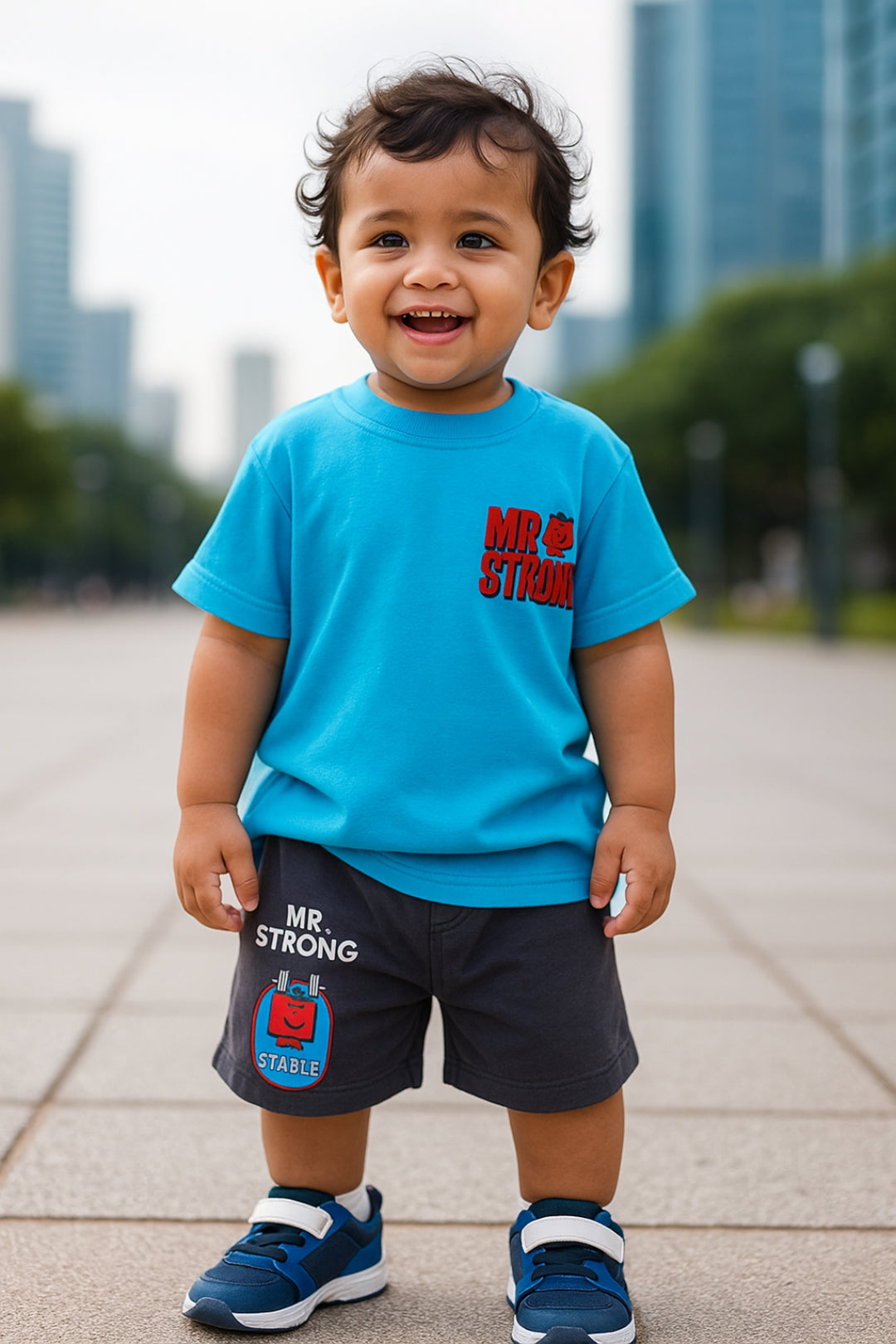 Mr Strong Champion Shorts Set For Infant