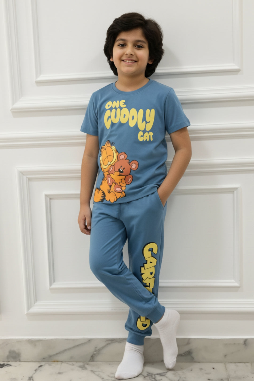 Garfield Summer Pajama Set | Kids Night Suit | Nap Chief