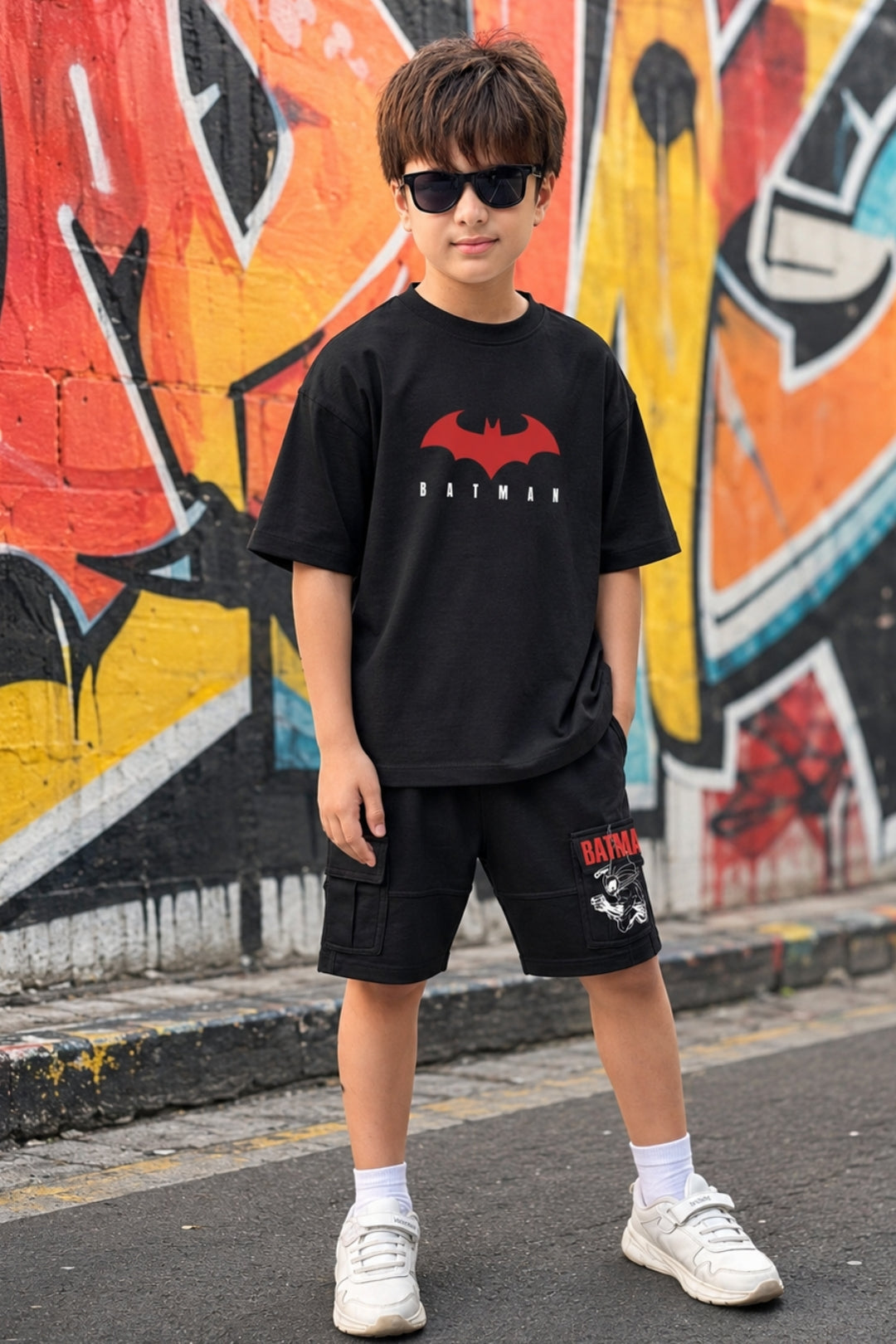 Batman Core Cargo Shorts Set