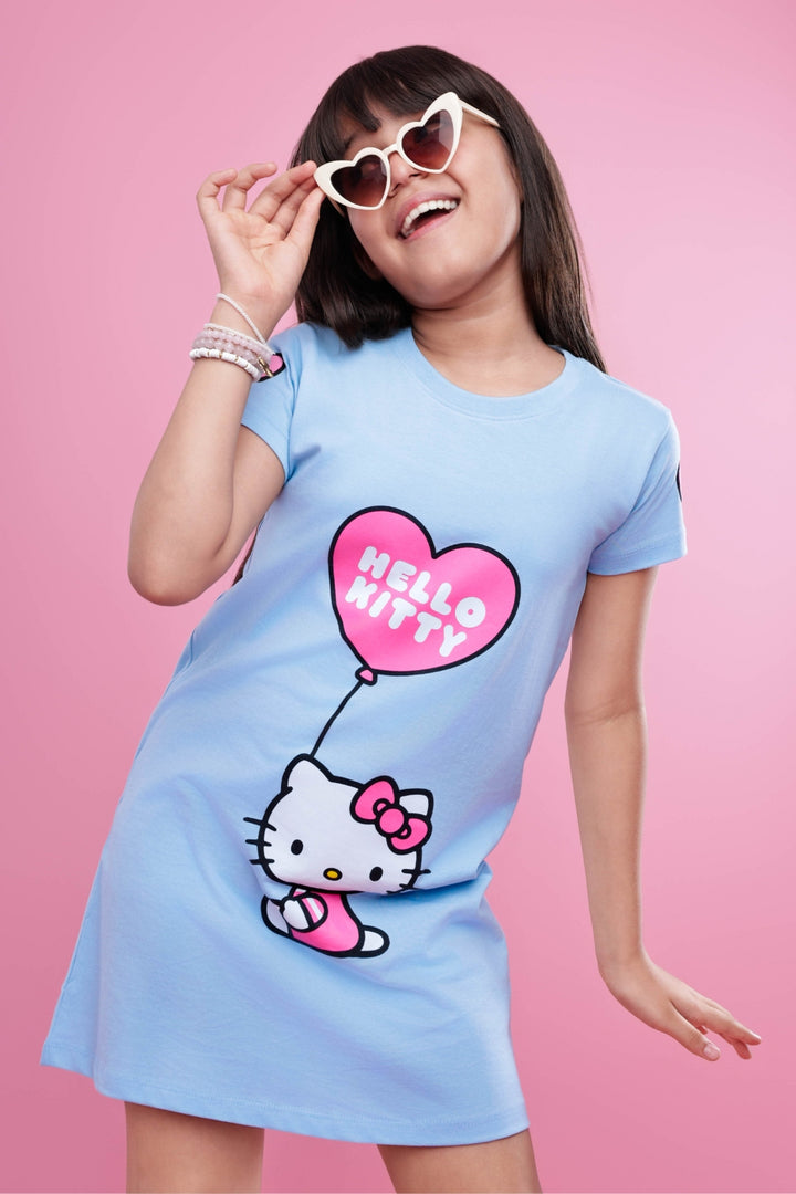 Hello Kitty Balloon Dress | Cotton Dresses for Girls | Nap Chief Hello Kitty Balloon Dress | Cotton Dresses for Girls | Nap Chief