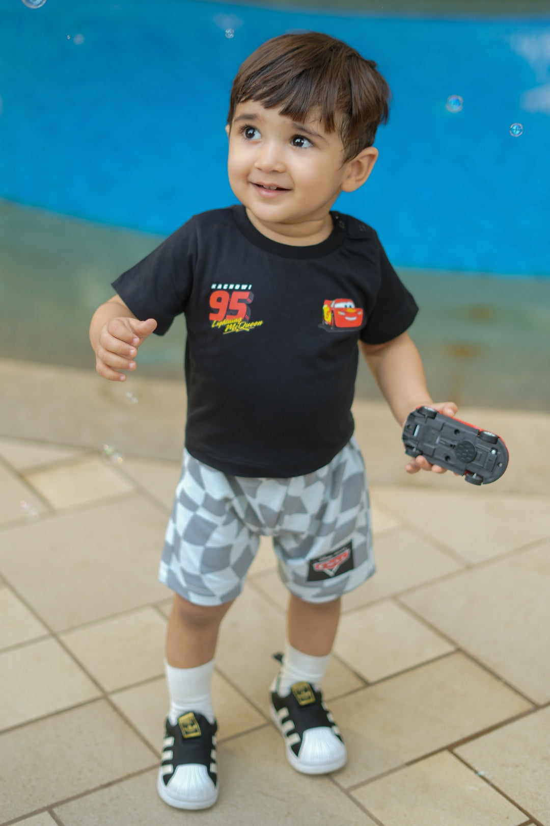 Cars Lightning McQueen Shorts Set For Infant