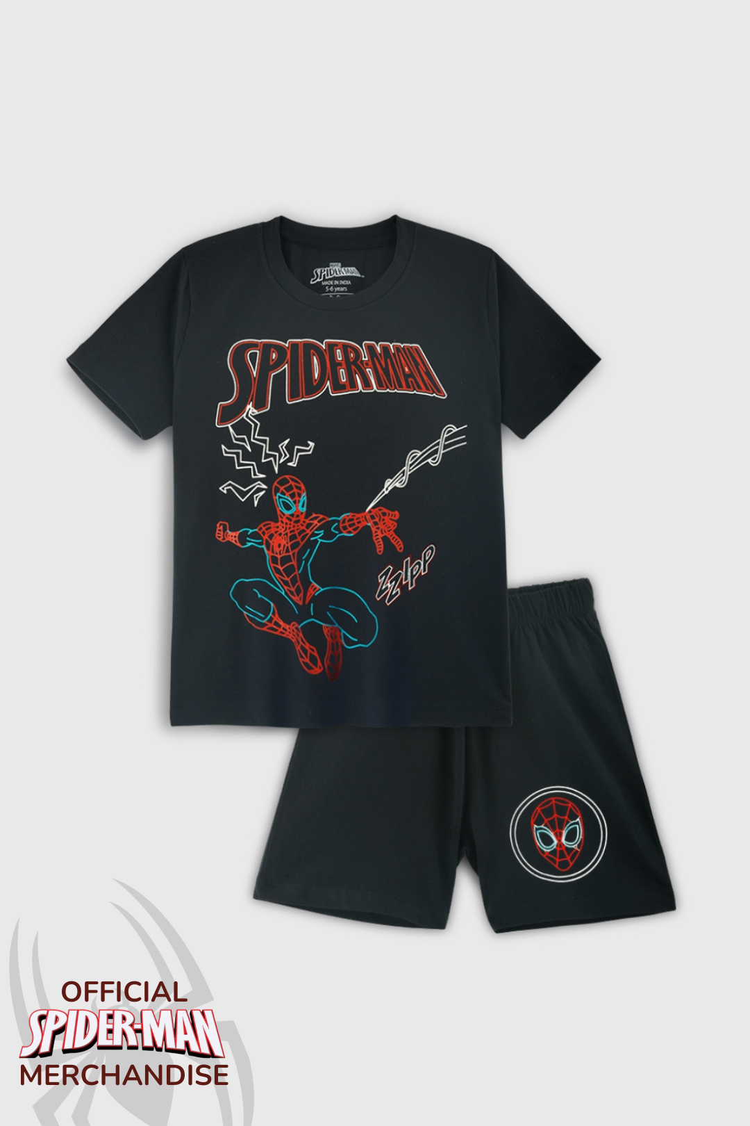 Spider Man Shorts Set
