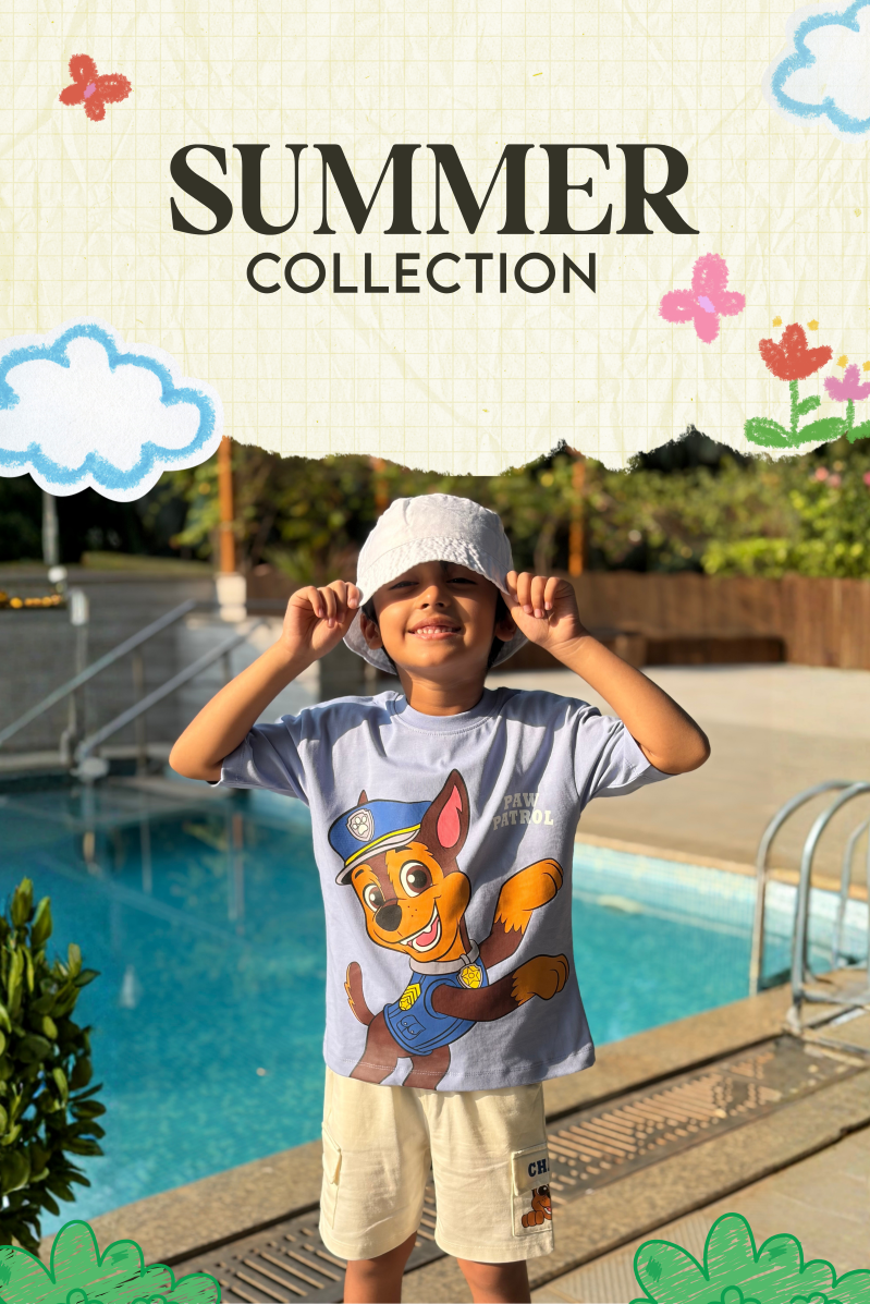 Kids summer cotton co-ord sets for boys and girls 