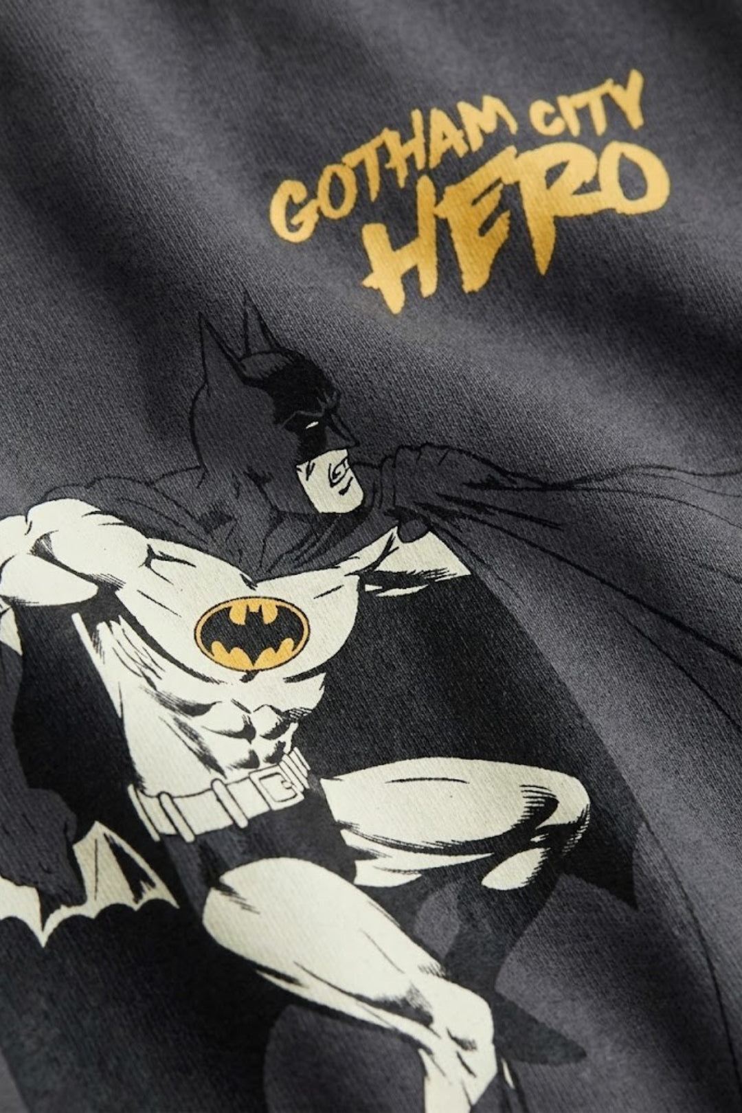 Batman Charcoal Print T-Shirt