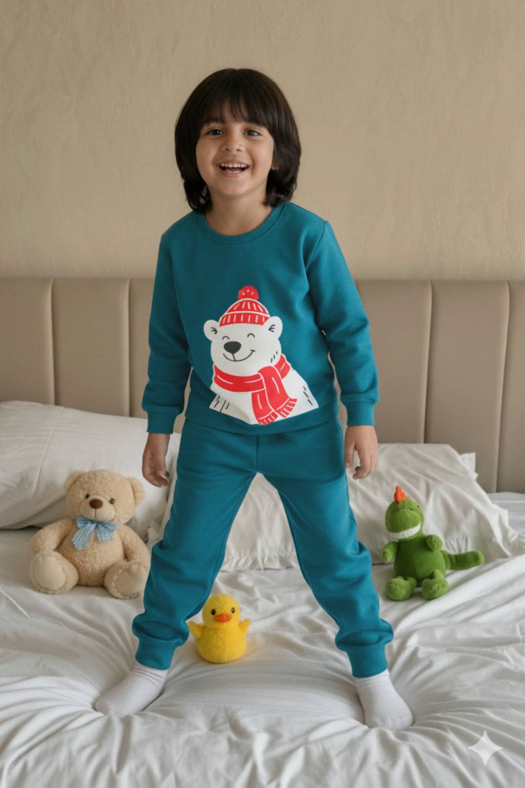 Happy Bear Polar Pajama Set