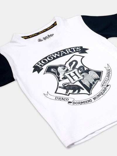 harry potter hogwarts logo t shirt nap chief 100% organic cotten
