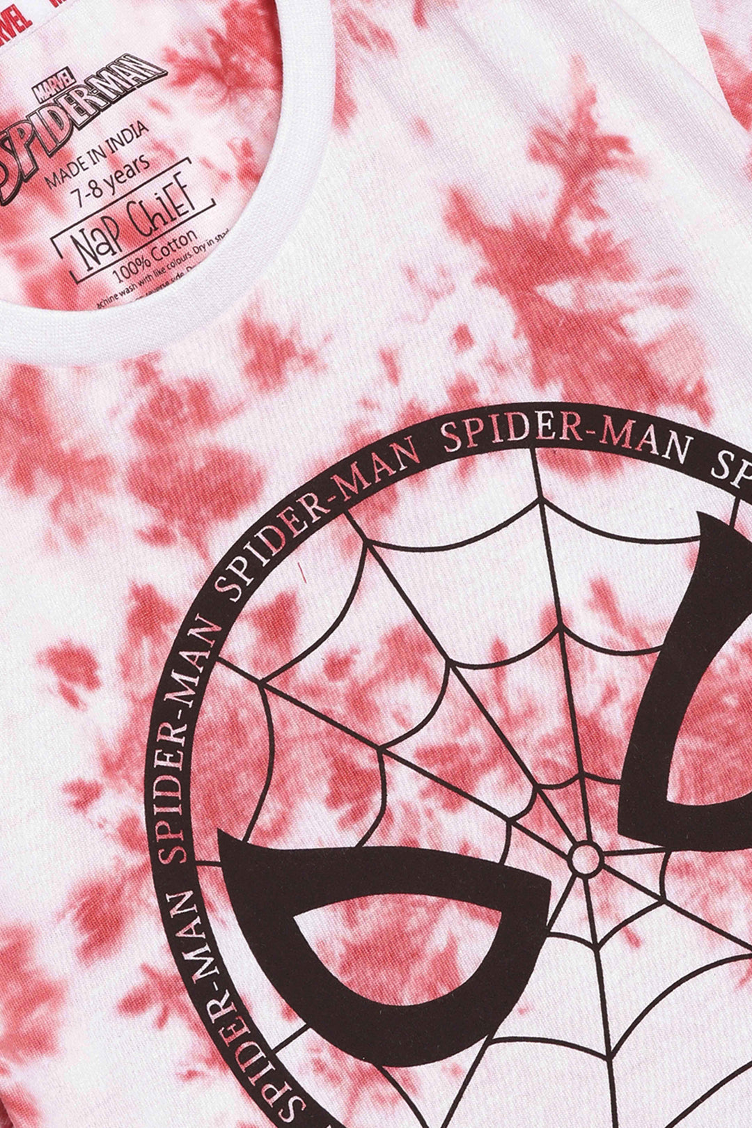 spiderman tie and dye tshirt