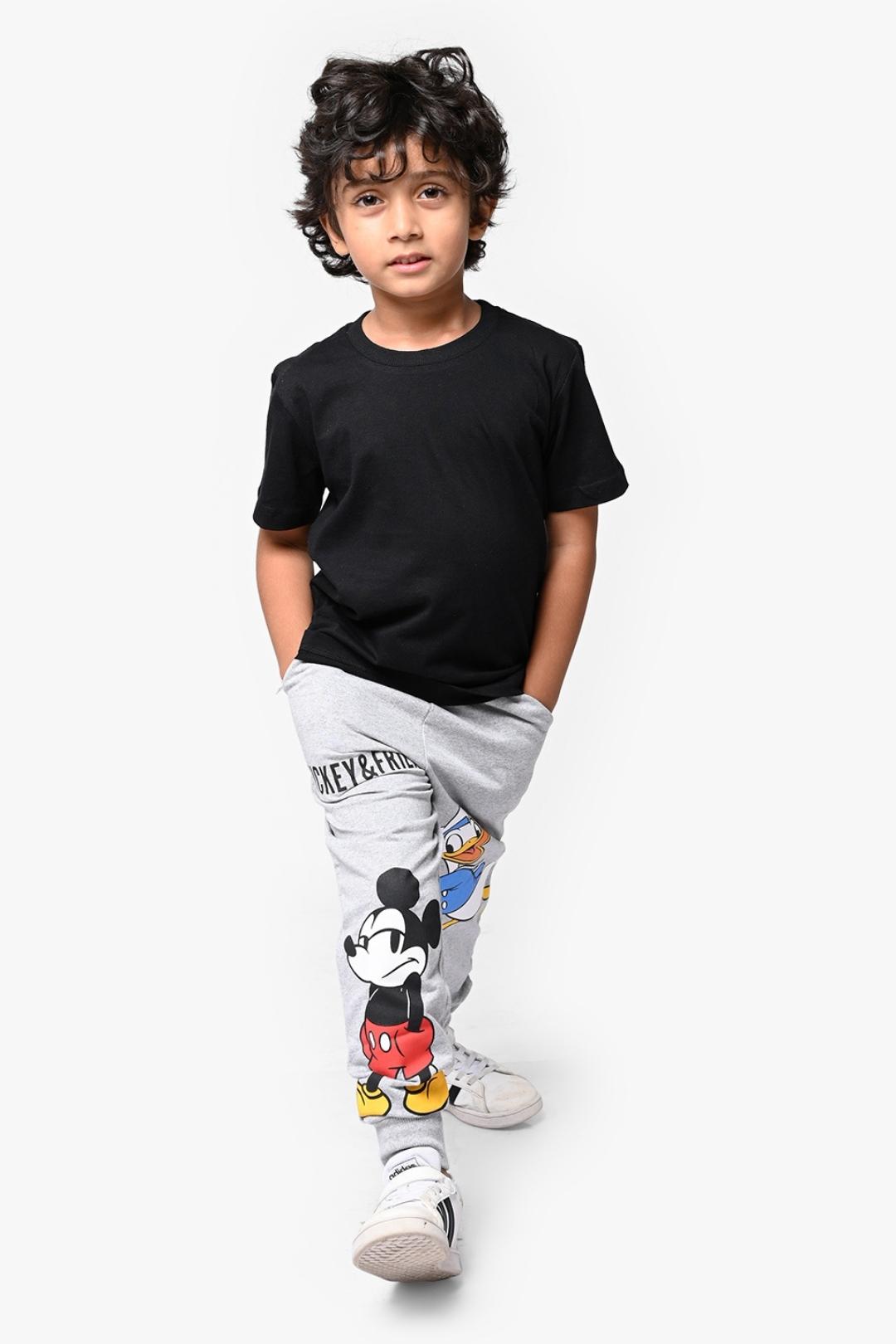 Kids Mickey Mouse jogger pants and hot t shirt